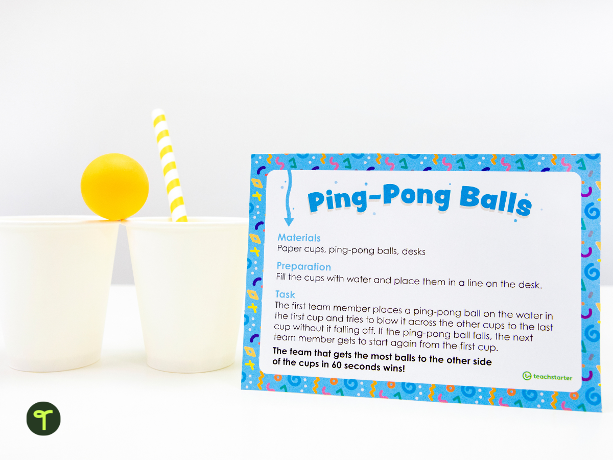 Ping-Pong ball party game resource