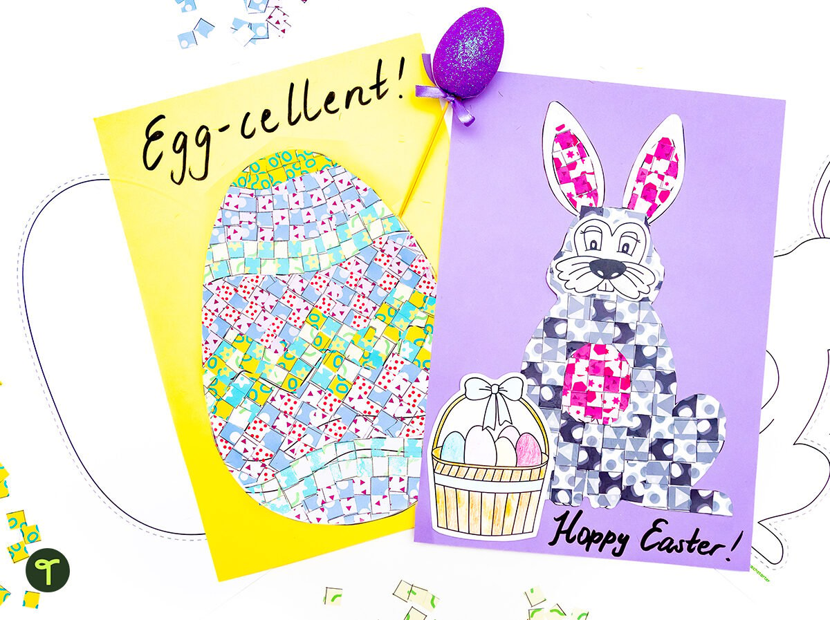 Easter mosaic projects for kids