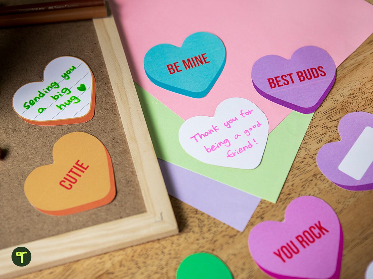 Valentines Day Name Craft | Valentines Day Activities | Conversation Hearts