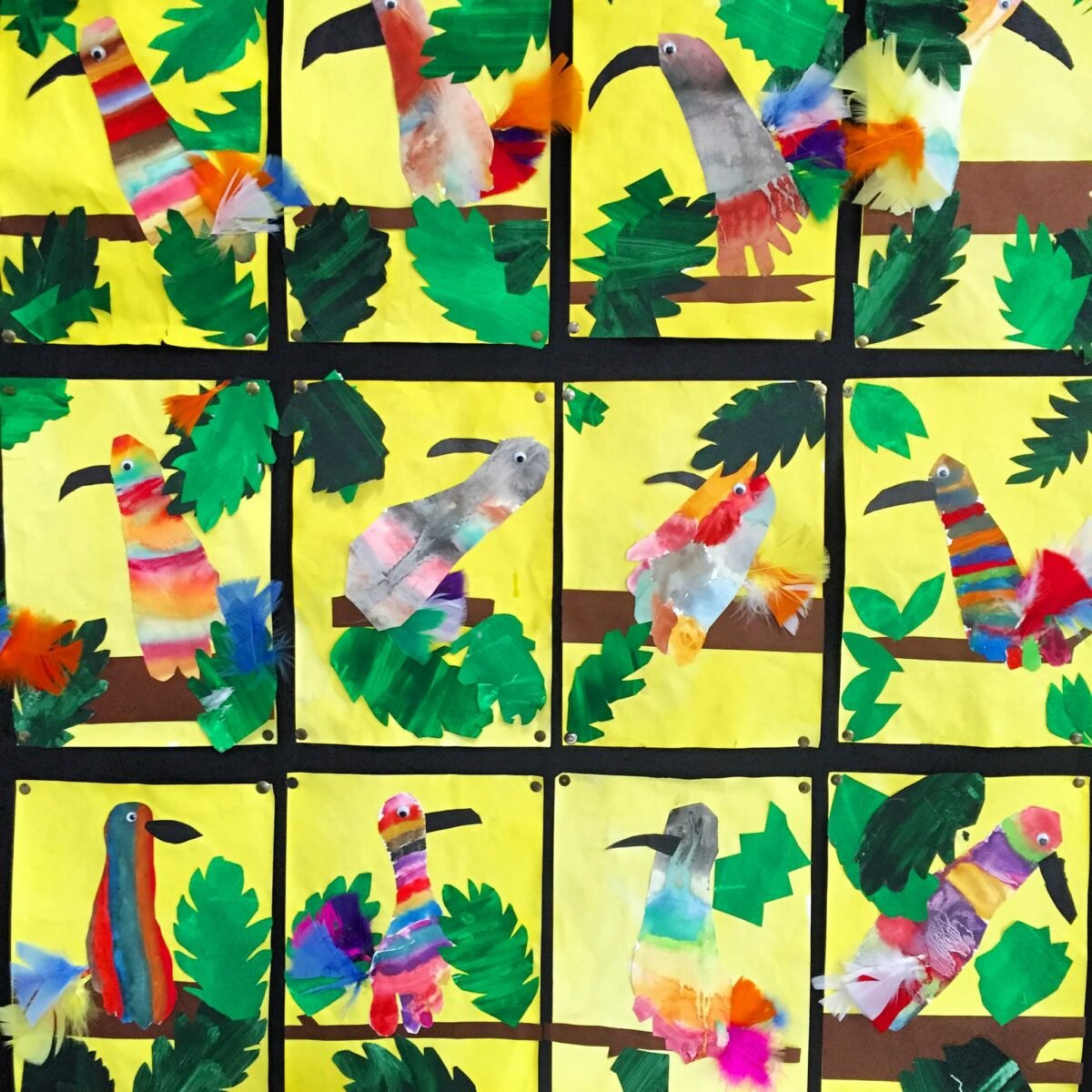 rainforest art project for kids