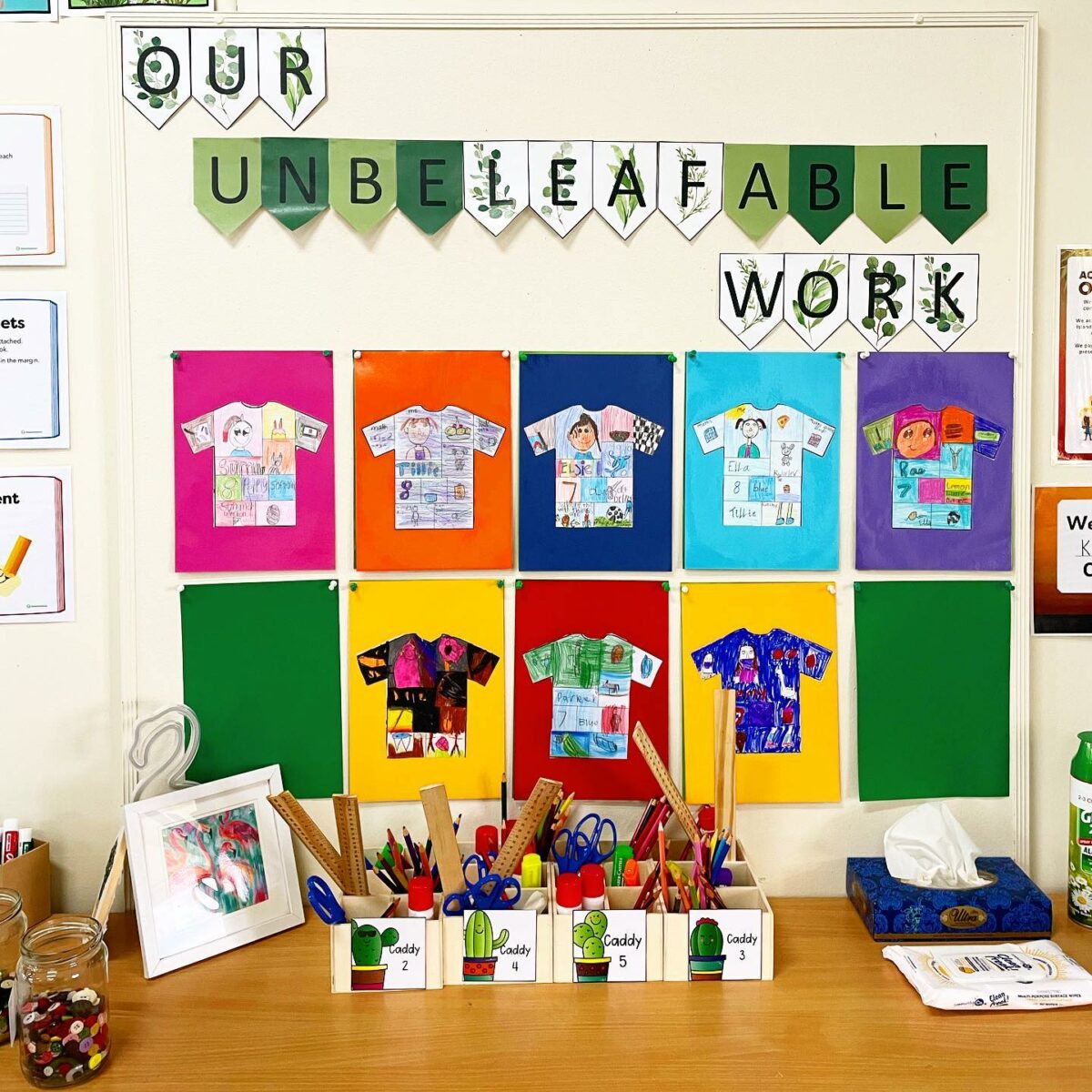 classroom display of getting to know you activity worksheets