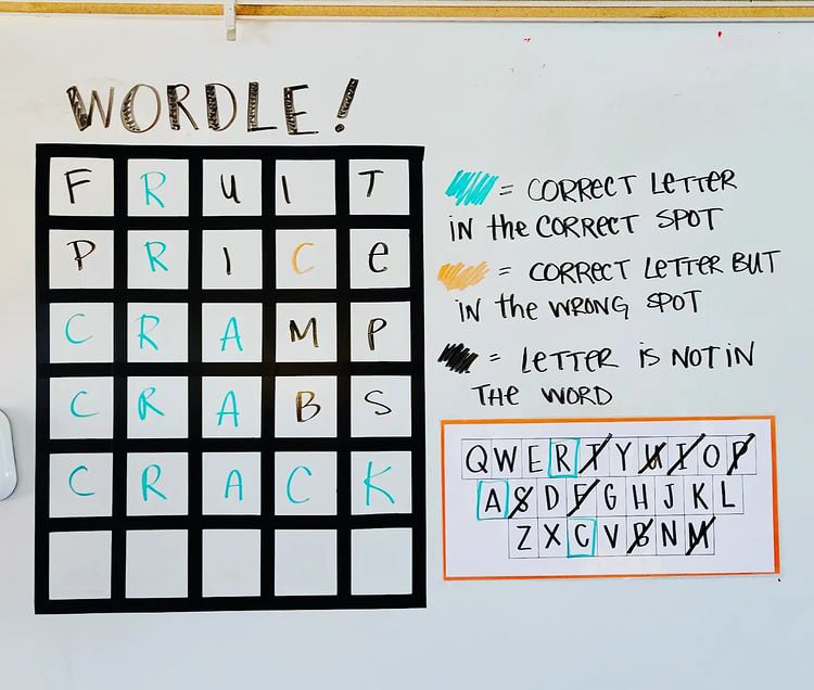 Students share strategies for the game Wordle and react to changes