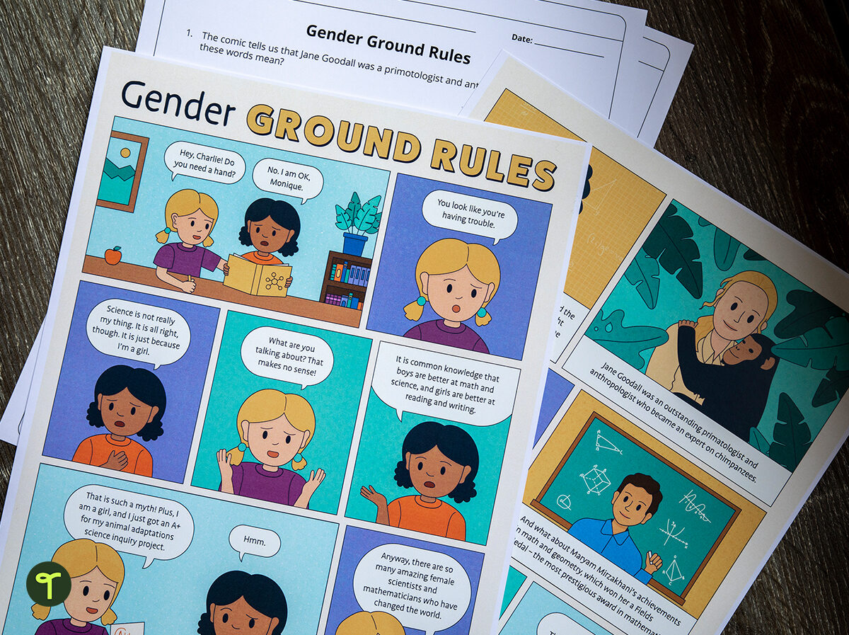gender comics for women's history month