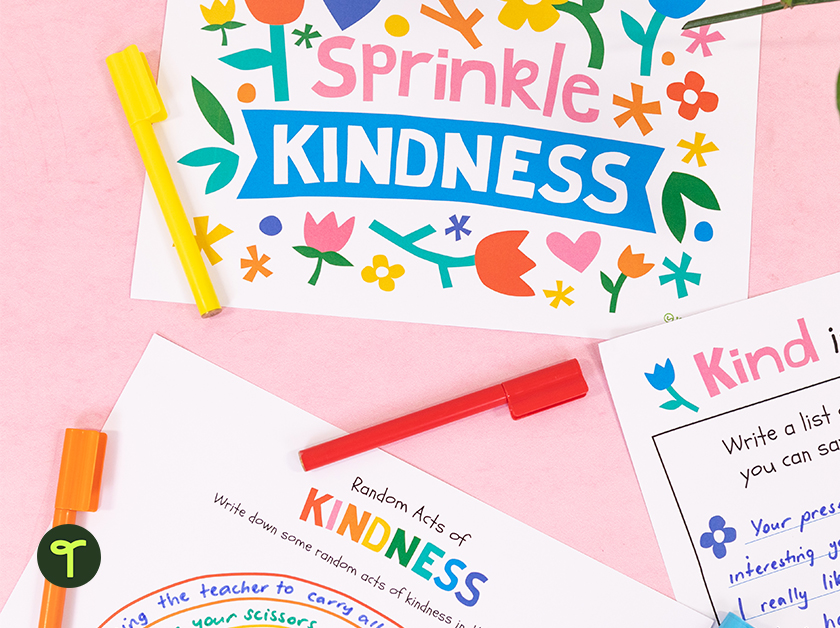 printable kindness activity and classroom display