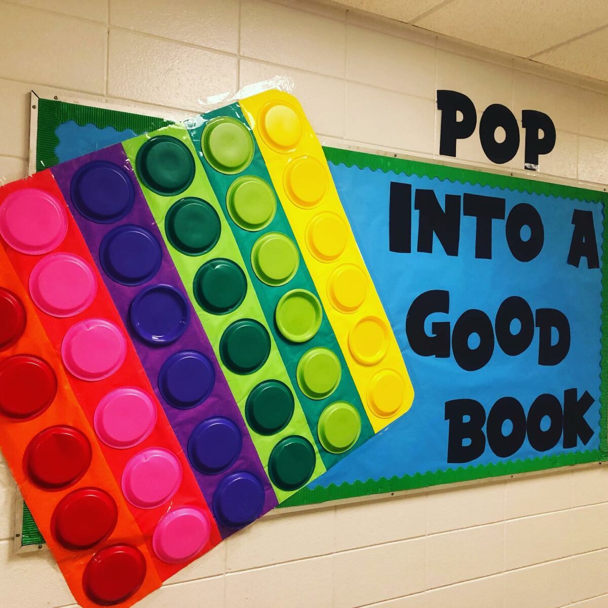 read across america day bulletin board pop into a good book