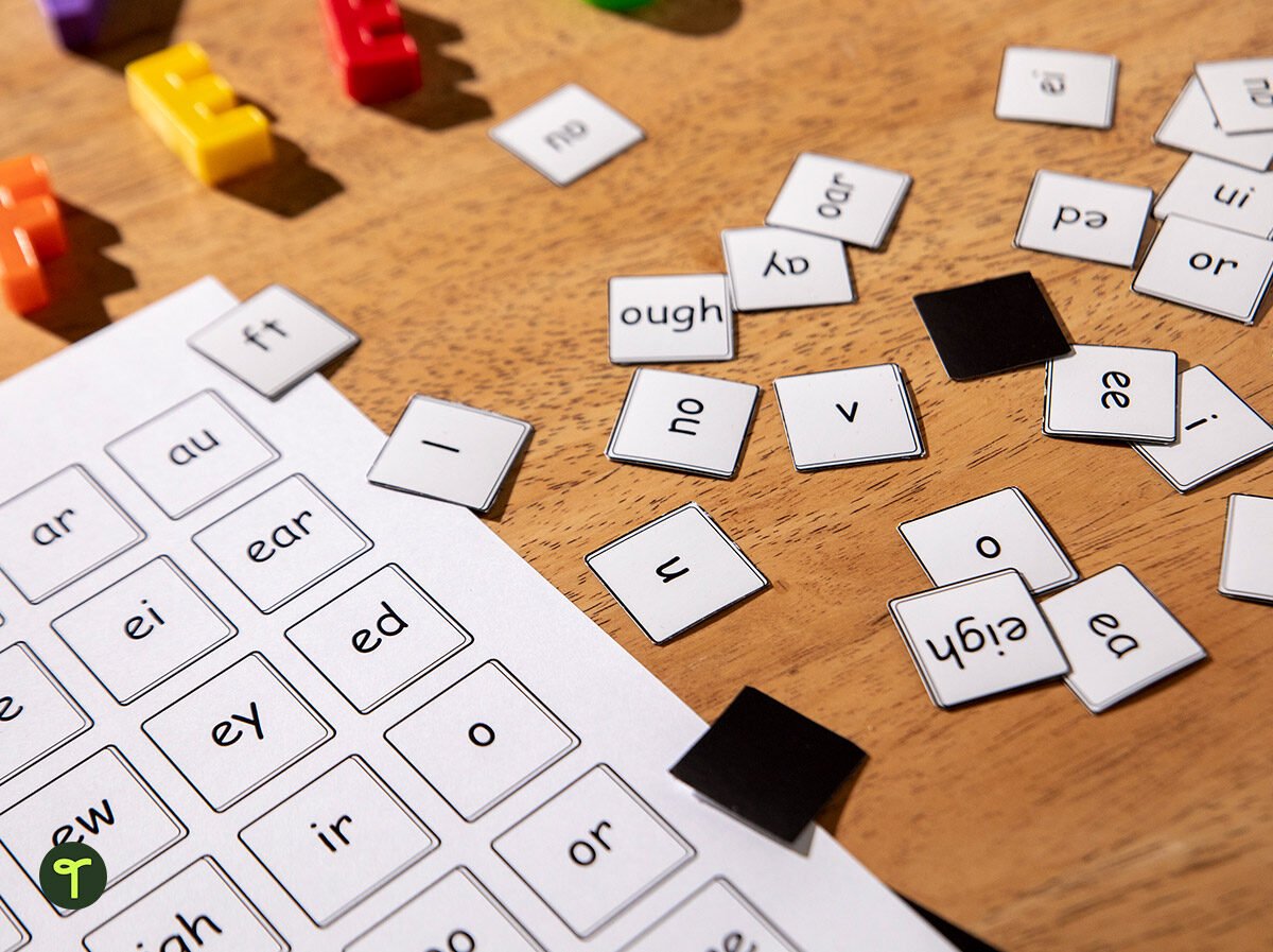 DIY letter tiles for the classroom