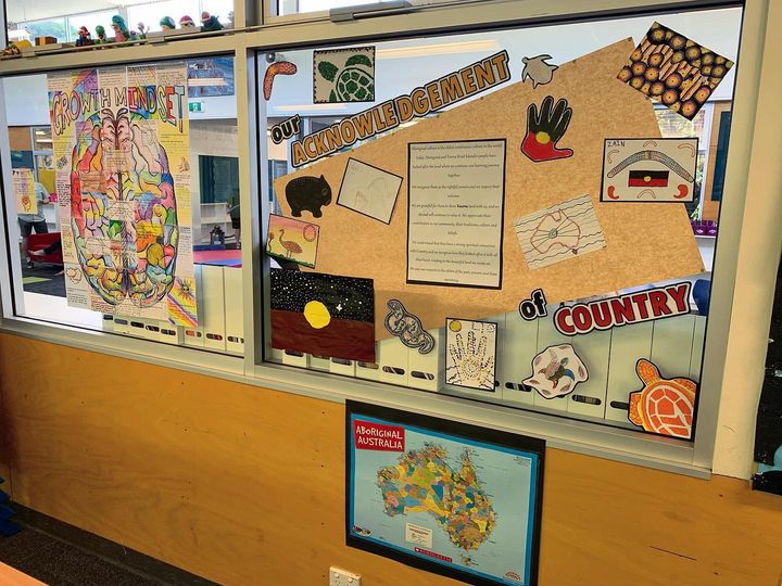 Acknowledgement of country classroom display
