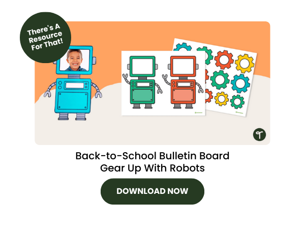 Robots Bulletin Board preview with dark green 