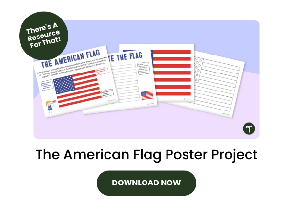 The American Flag Poster Project with dark green 