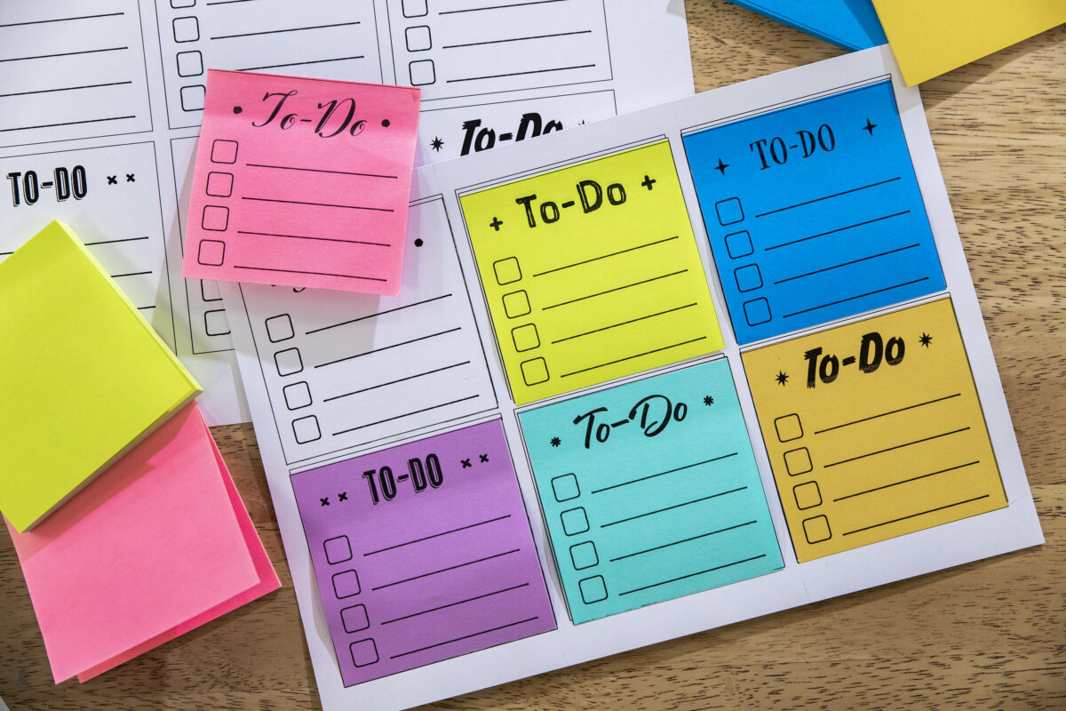 Sticky Notes Template – To-Do Lists