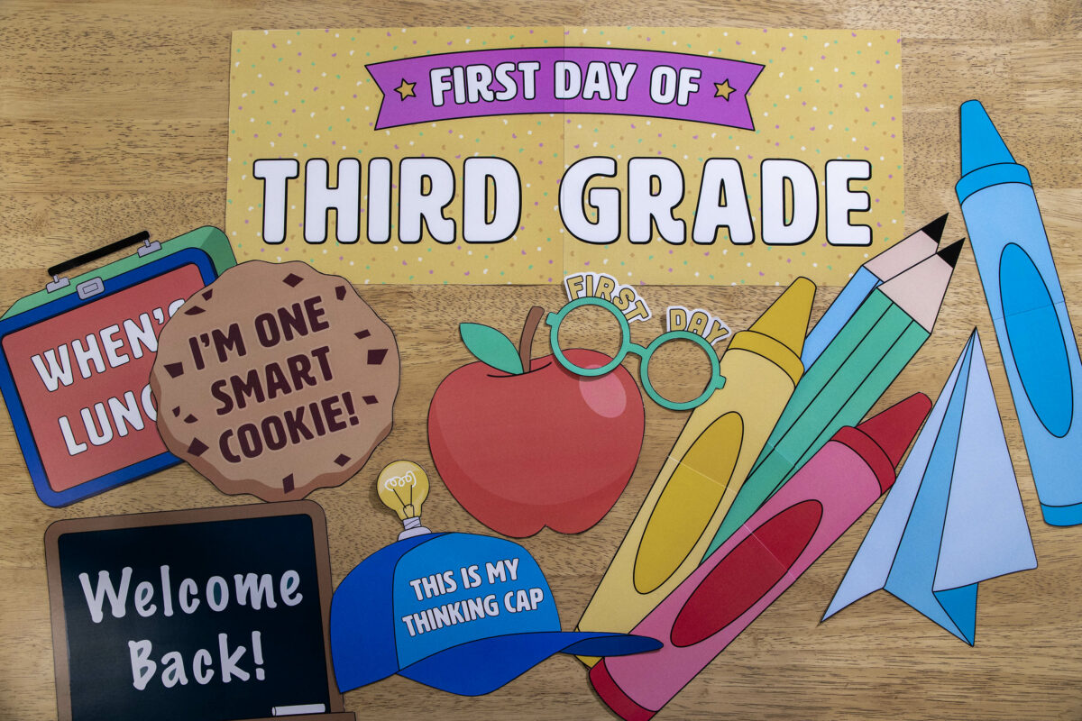 First Day Of School Photo Booth Props Teach Starter