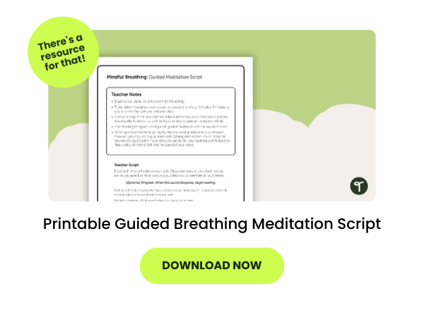 Printable guided breathing meditation script