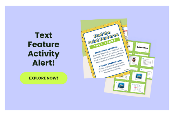 The words Text Feature Activity Alert! appear beside photos of the activities