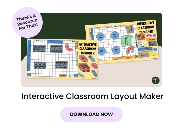 Interactive Classroom Layout Maker with pink 