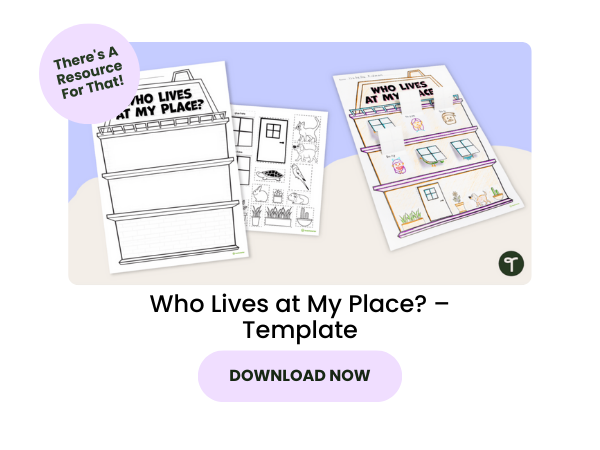 Who Live at My Place Template with pink 
