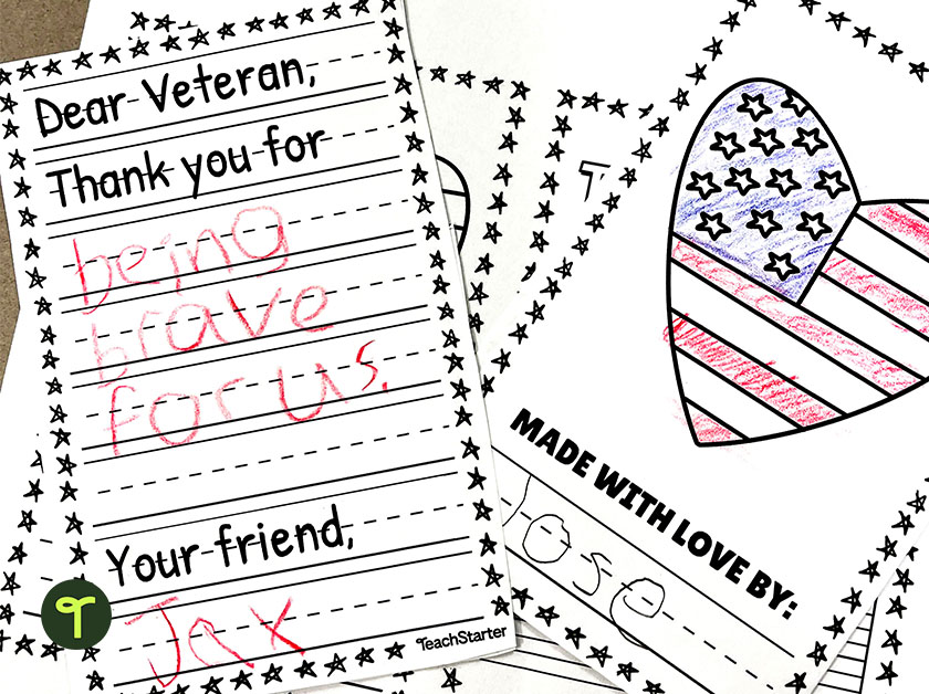 Veterans Day Thank You Kids