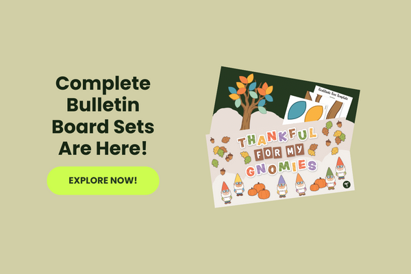 Bulletin Board Sets Preview with green 