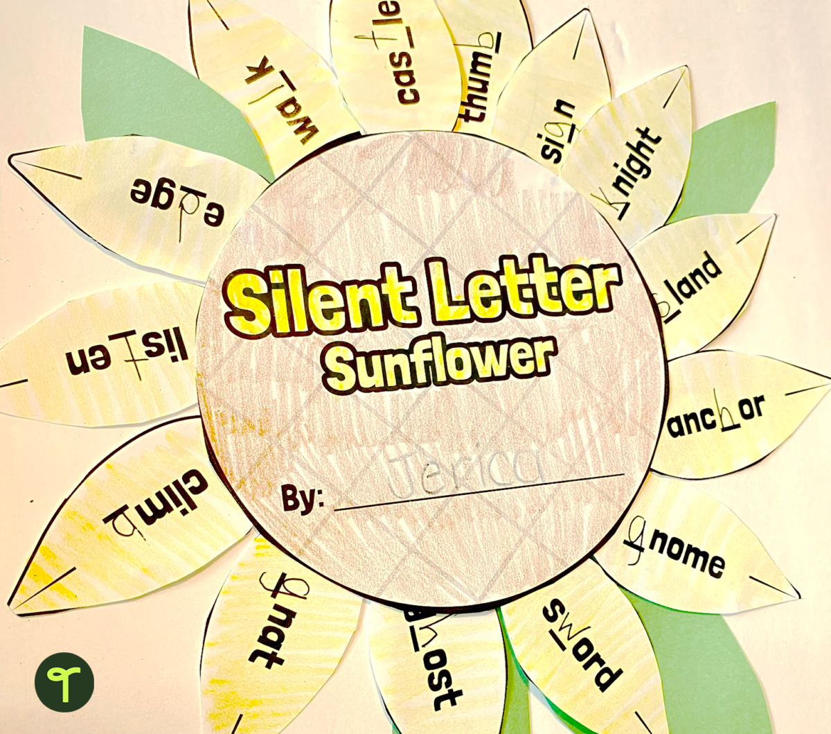 Silent Letter Words - Sunflower Craft