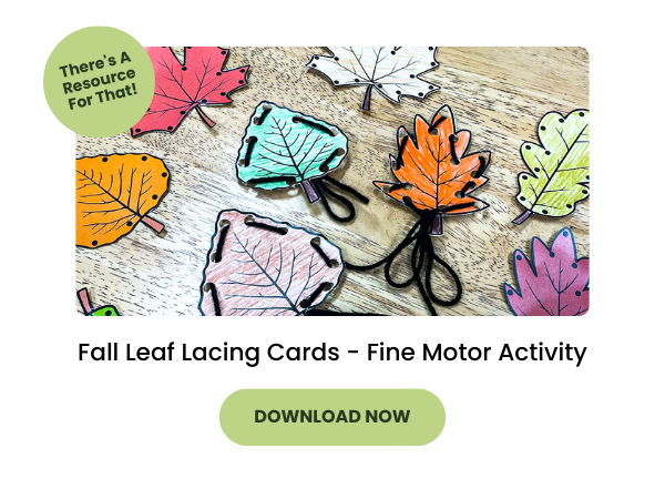 Leaf Lacing Cards preview with green 