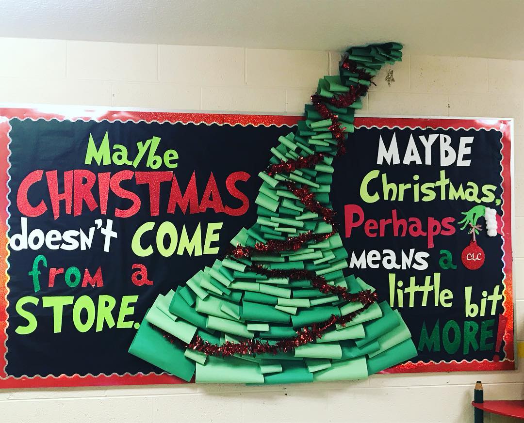 christmas bulletin board ideas for library