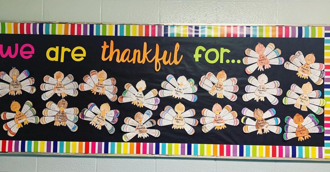 We are thankful for bulletin board - Teach Starter