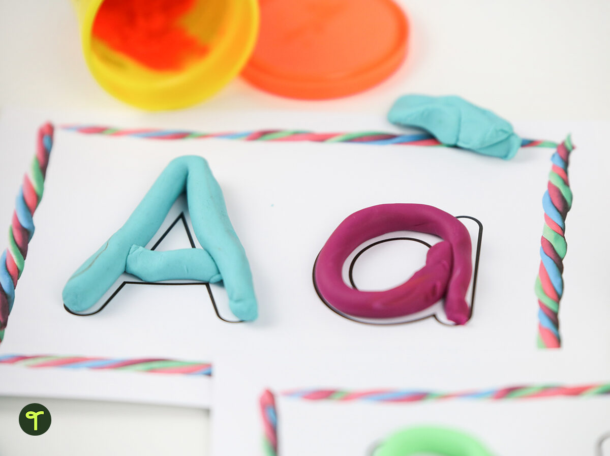 playdough letter formation