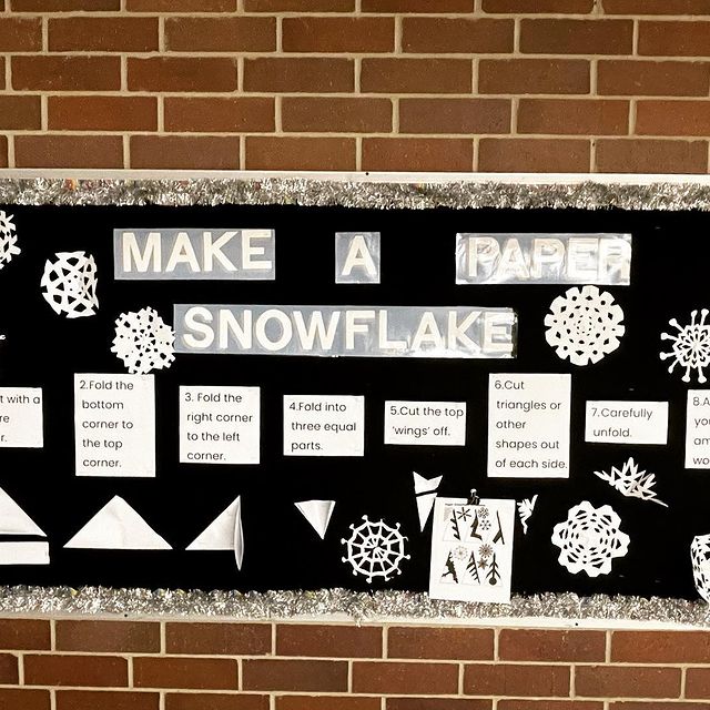 Make a Snowflake Winter Bulletin Board - Teach Starter