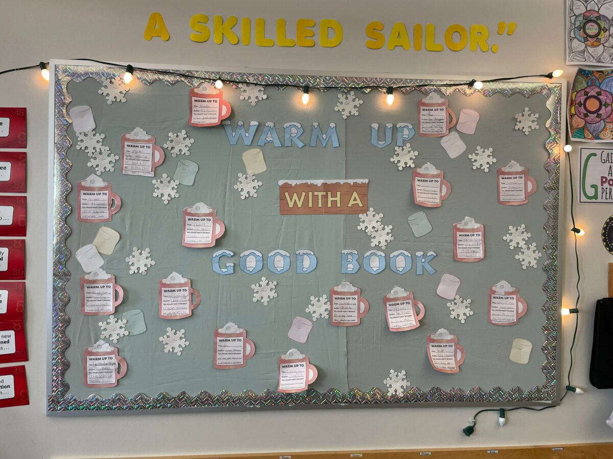Warm Up With a Good Book Winter Bulletin Board - Teach Starter