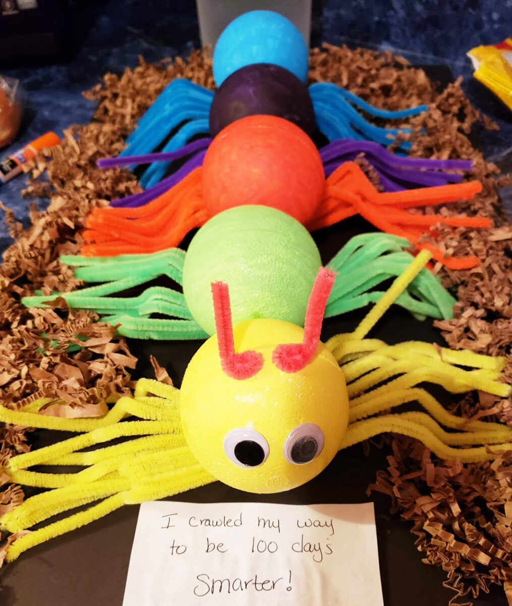 100th Day of School Caterpillar Project Idea - Teach Starter