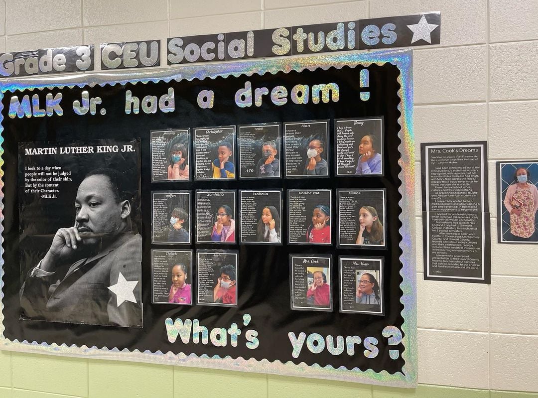 MLK Jr Dream Bulletin Board - Teach Starter