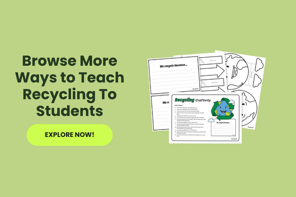Recycling Teaching Resources with green 