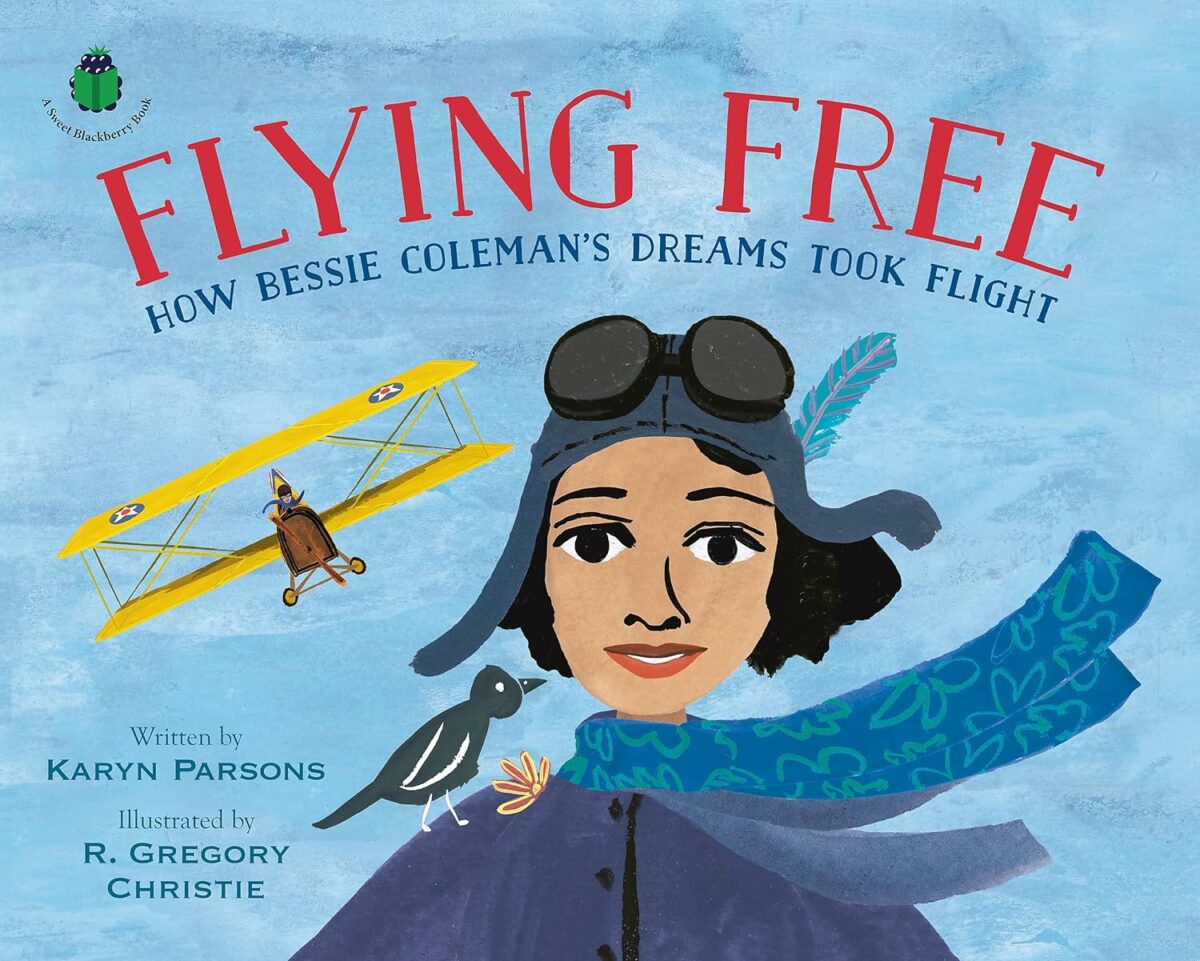 The cover of Flying Free, a children's book about Bessie Coleman