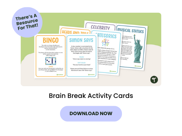 Brain Break Activity Cards