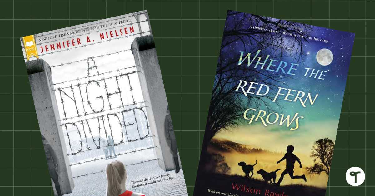 5th Grade Books: A Night Divided and Where the Red Fern Grows - Teach Starter