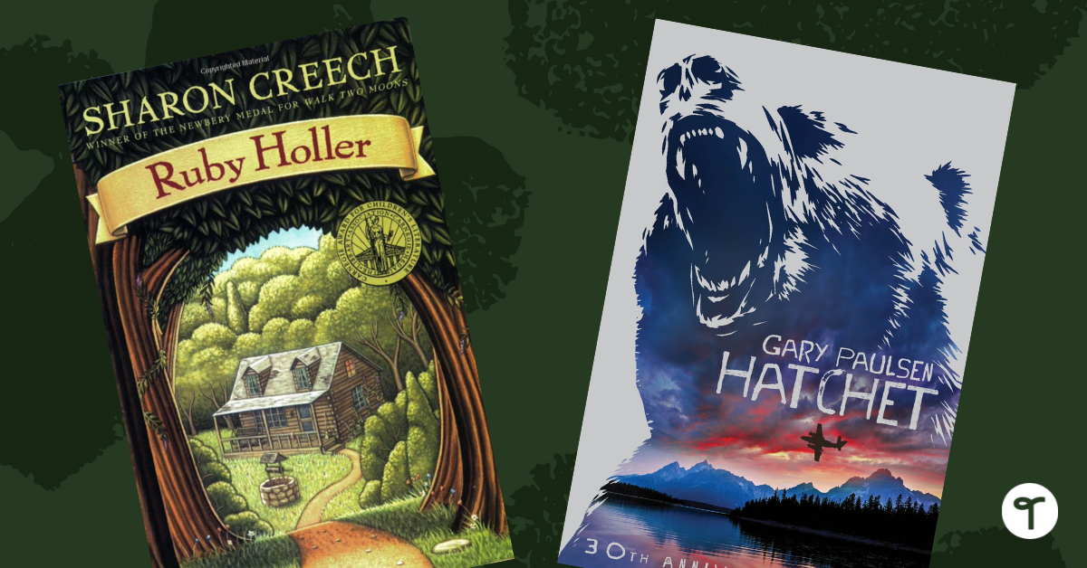 Ruby Holler and Hatchet Book Covers - Teach Starter