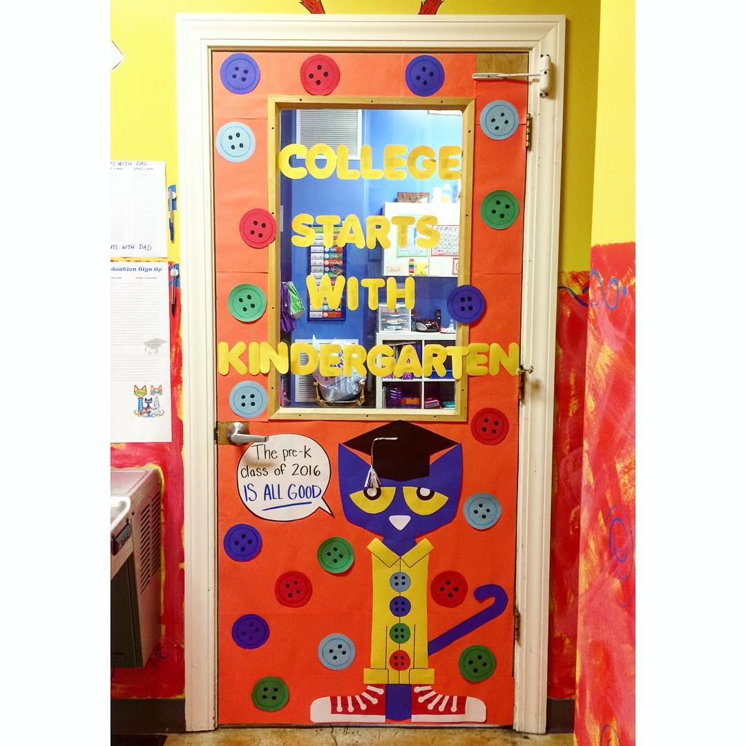 March Door Decor - Learning at the Teacher Table