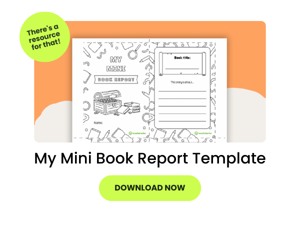 My Mini Book Report Template Teach Starter
