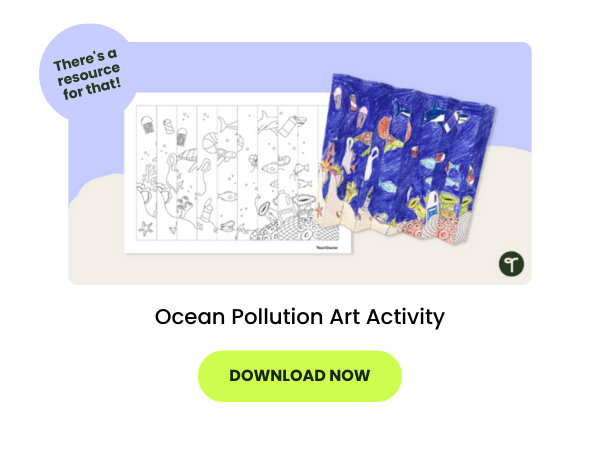 Ocean Pollution Art Activity