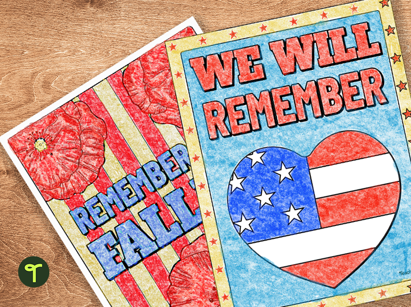 memorial day coloring sheets