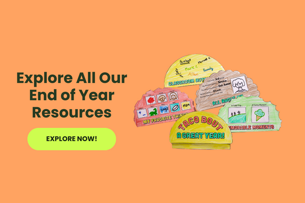 End of Year Resources ad with green 
