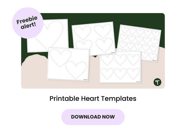 An image of printable blank heart templates 