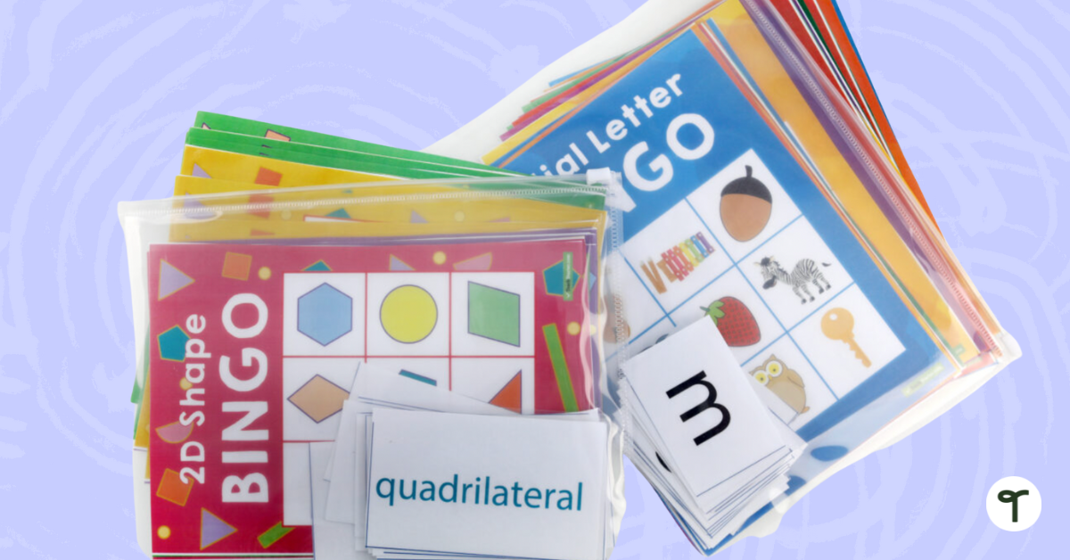Bingo Cards in Zip Loc Bags