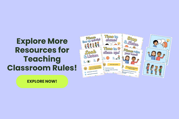 Classroom Rules and Expectations Teaching Resources with green 