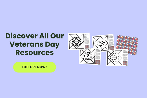 Veterans Day Resources with green 
