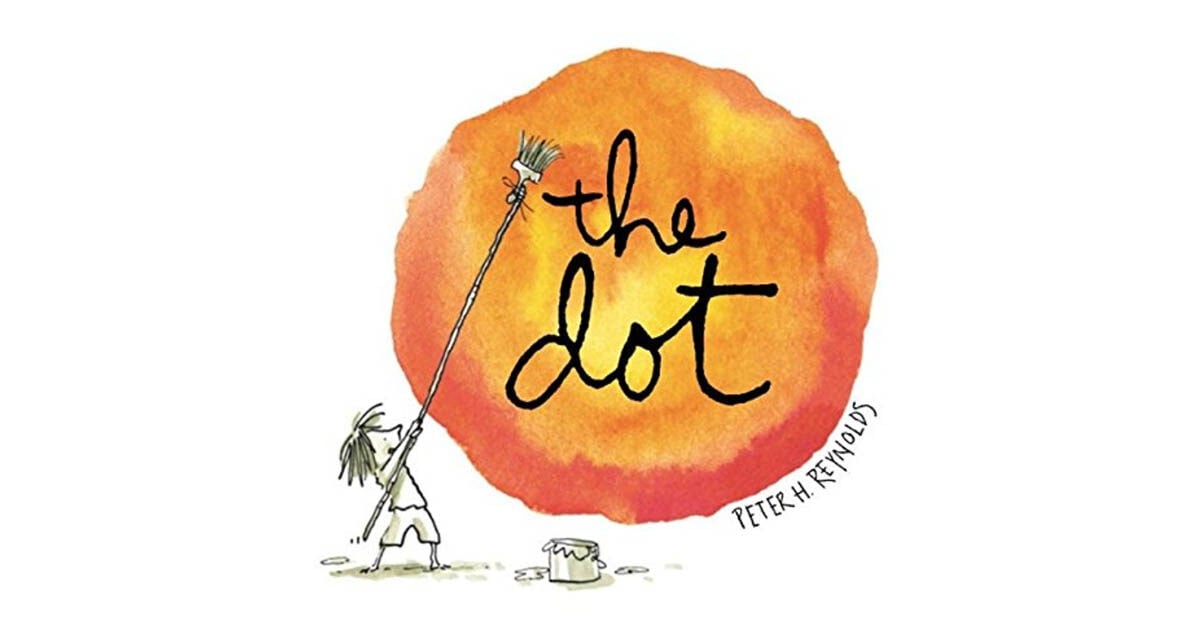 a book cover of The Dot by Peter Reynolds