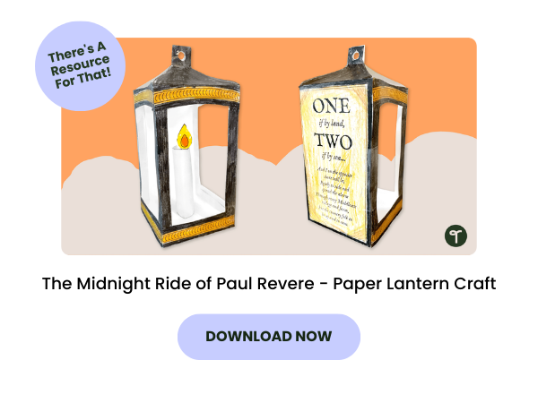 Paul Revere Paper Lantern Craft Preview with purple 