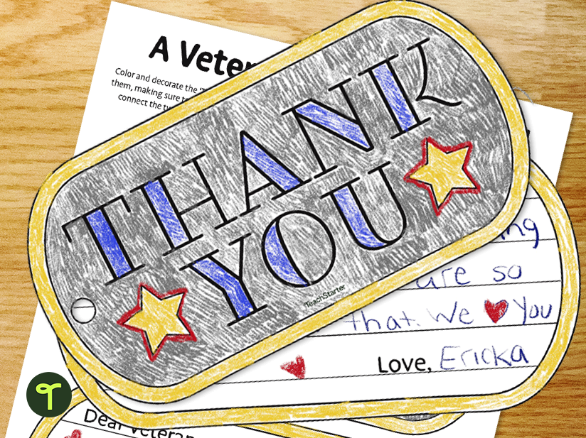 Veterans Day thank you card