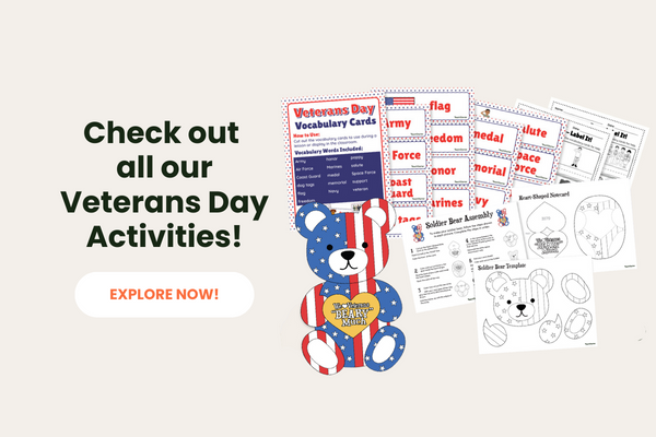 Veterans Day Activities Preview with white 