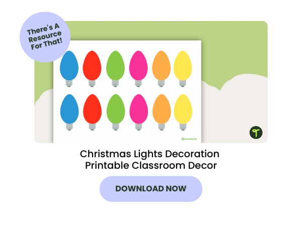 Christmas Lights Decoration preview with purple 
