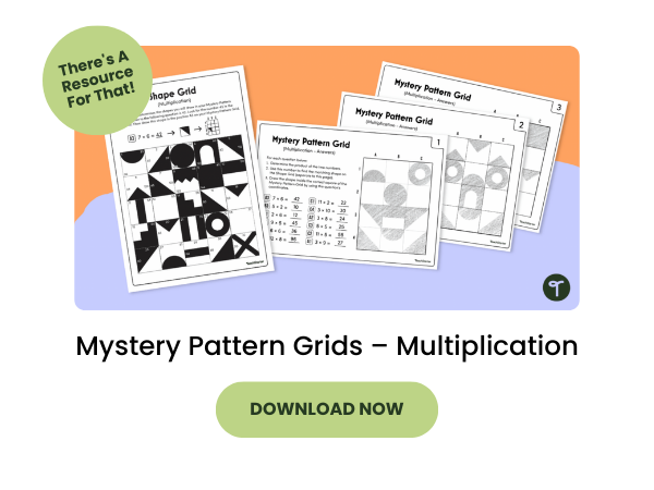 Mystery Pattern Multiplication with green 
